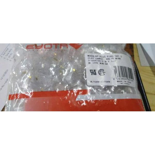 conector rj45 cat 5e eyota original isi 100