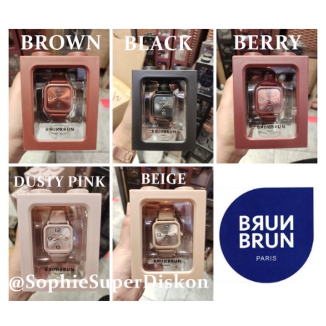 PROMO JAM TANGAN WANITA SOPHIE MARTIN PARIS  Nayla BrunBrun Paris 5 Warna Ori Kualitas Terjamin