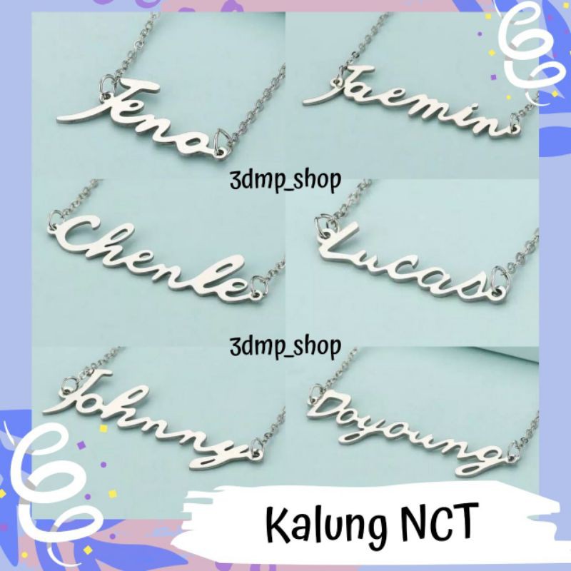 Kalung NCT Jaemin Jeno Jisung Madk Haechan Lucas Chenle Doyoung Johny