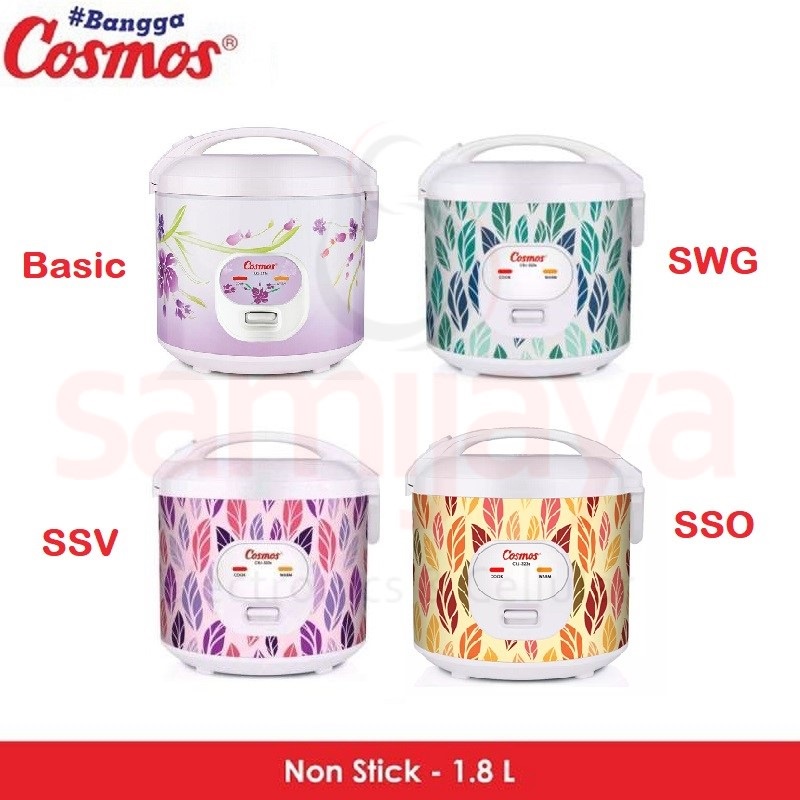 MAGIC COM - RICE COOKER COSMOS CRJ-323S / CRJ 323S / CRJ 323 S 1.8 LITER BERGARANSI