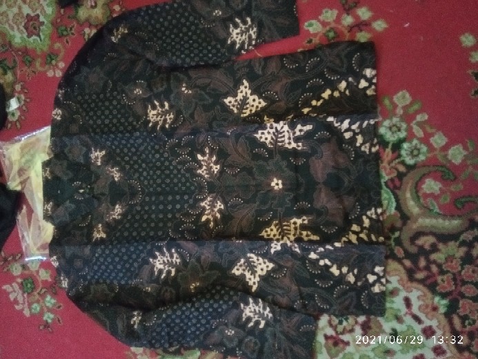 Perwira Kemeja Batik Pria Full Furing Bahan Katun Sragenan