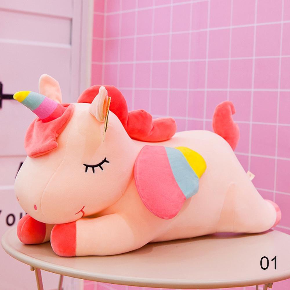 Timekey Mainan Boneka Stuffed Plush Unicorn 30cm Untuk Hadiah Ulang Tahun Anak Perempuan O1Q2