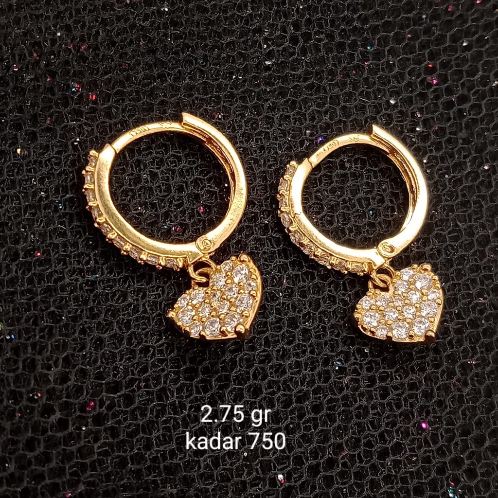 Anting Emas 17K - 2.75 gr Kadar 750 - 317