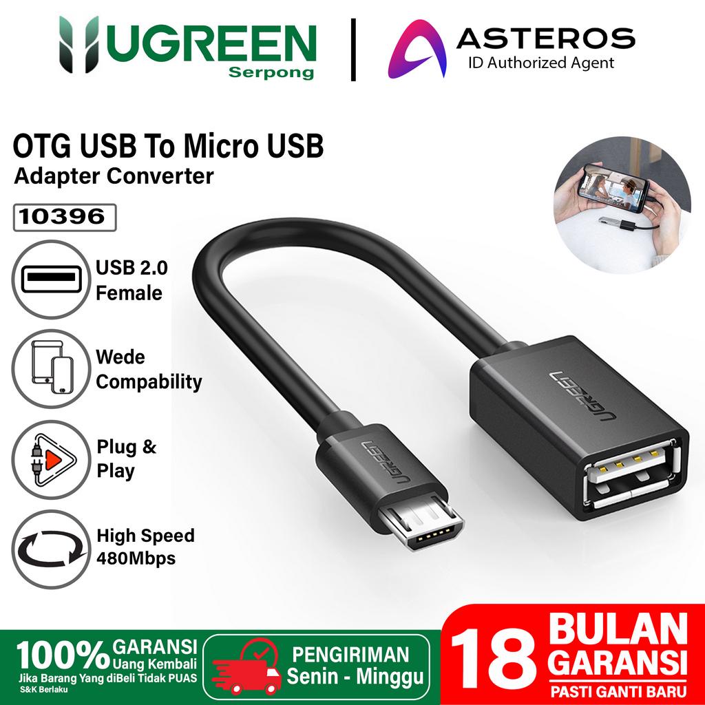 UGREEEN Kabel Adapter OTG Micro Male ke USB 2.0 Female