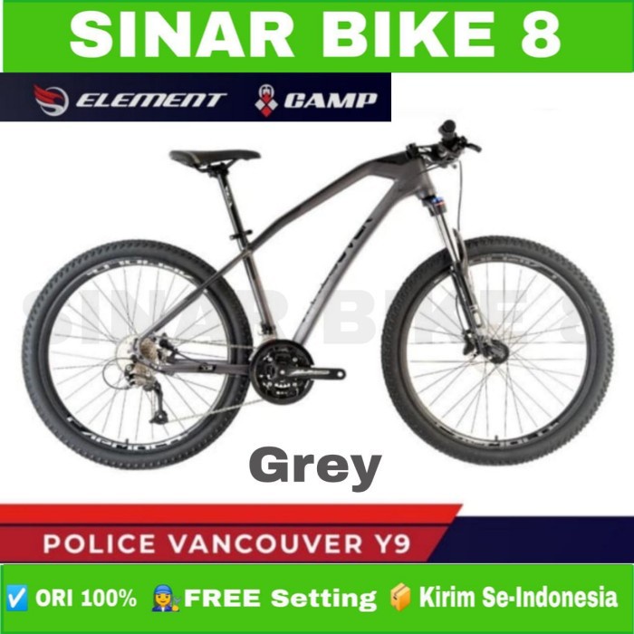 Sepeda Gunung Ukuran 27.5 MTB ELEMENT POLICE VANCOUVER Y9 27 Speed Garansi