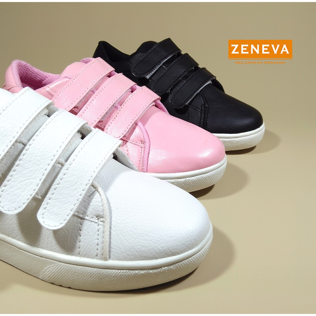 Sepatu Zeneva Striples Sneakers Wanita 3 WARNA