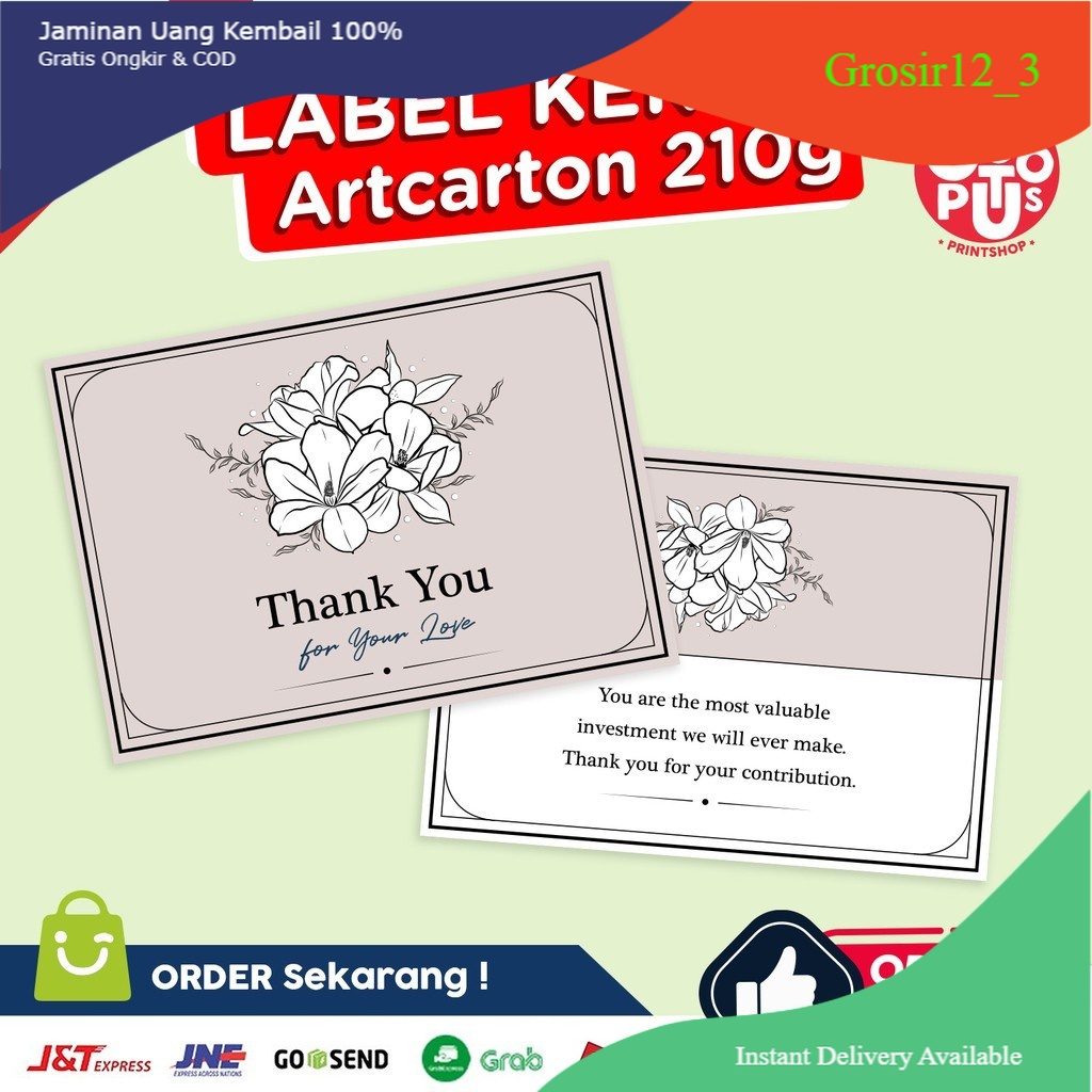 

CETAK KARTU/BROSUR/LEAFLET ARTPAPER 210GR A3+ 1 SISI DAN 2 SISI