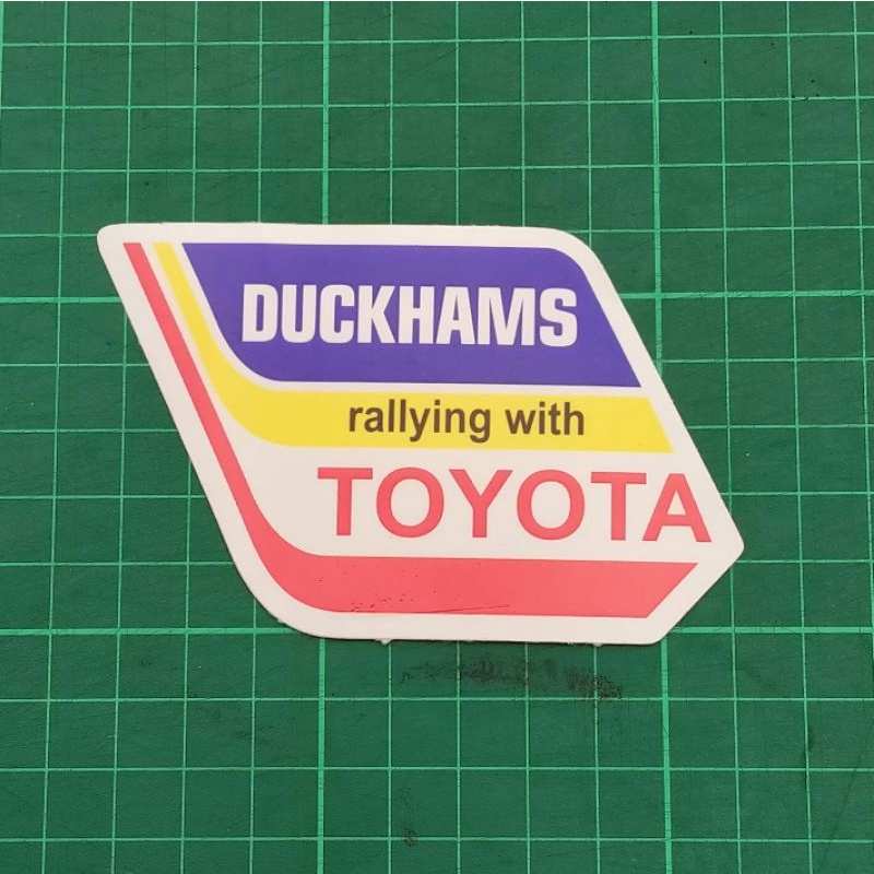

sticker duckhams rallying with toyota