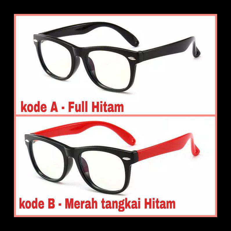 STOK BARU KACAMATA ANTI RADIASI ANAK HP LAPTOP GAME TV ANTI BLUE RAY KACAMATA ANAK MURAH TERLENGKAP