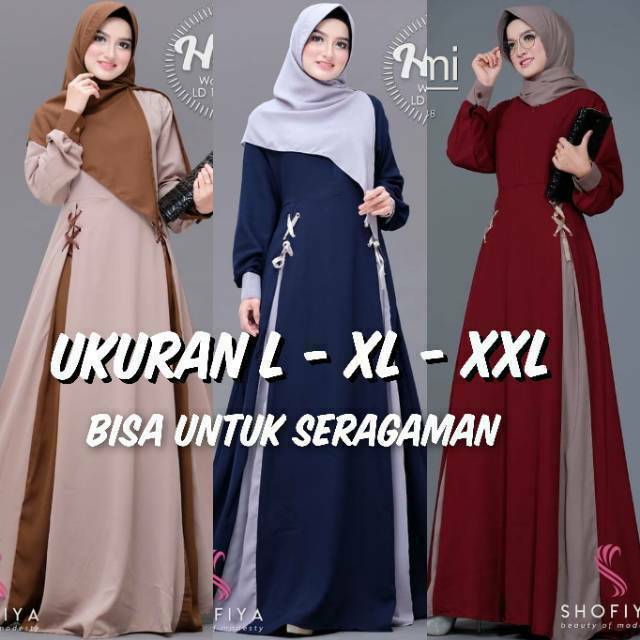 Gamis Jumbo Ukuran Xxl Xl L Busui Polos Pesta Murah Dress Syari Gamis Set Syar I Terbaru Maxi Dress Kekinian Termurah Terlaris Gamis Seragaman Set Fashion Muslim Wanita Hits Gamis