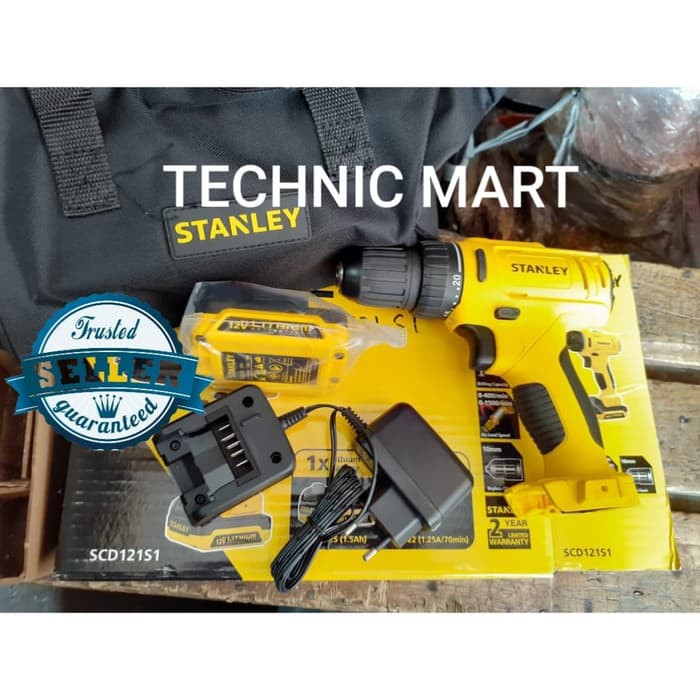 Bor Baterai Stanley SCD121S1 Li-ion Drill/Driver 12V Stanley