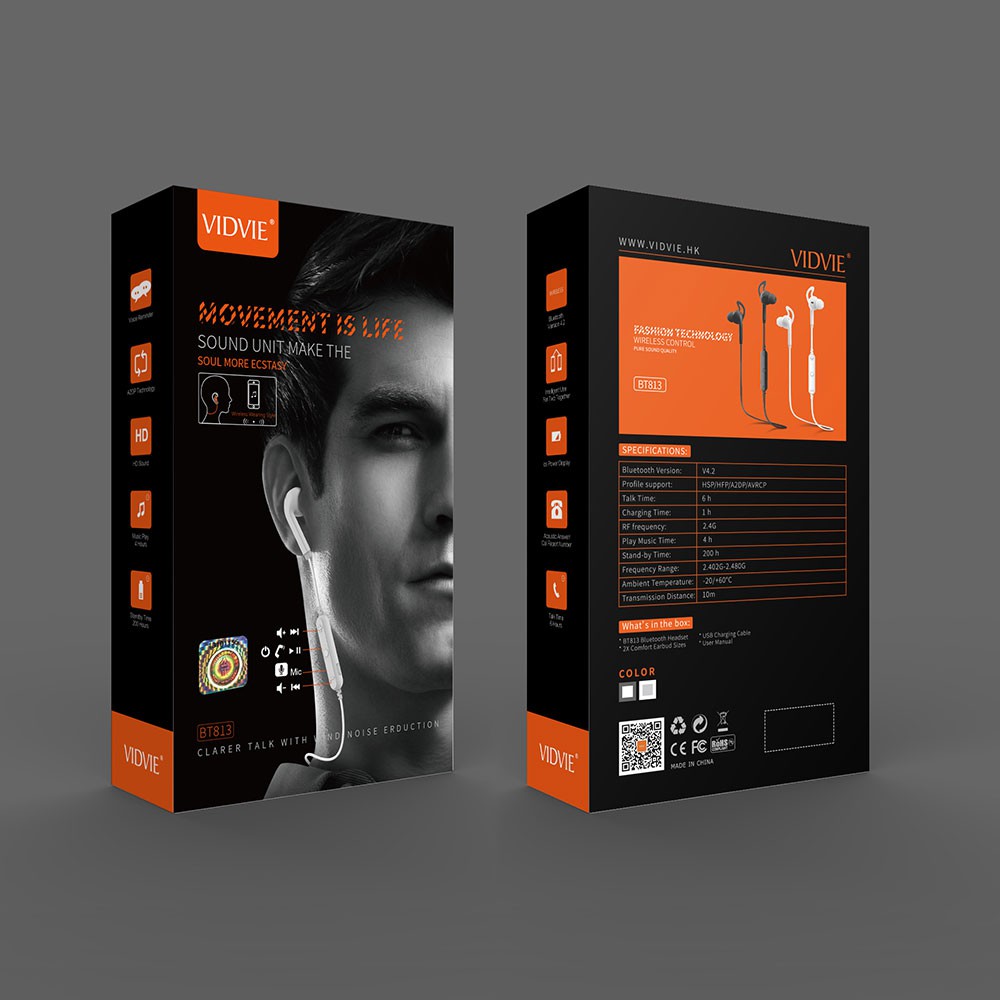 VIDVIE HEADSET BLUETOOTH BT813