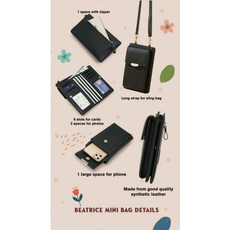 Jims Honey Beatrice Mini Bag Tas Hp wanita//tas selempang//tas kecil