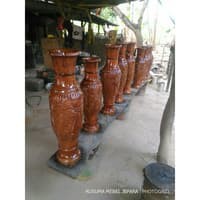 Guci Dekorasi Ruangan Kayu Jati (Tinggi 150cm)