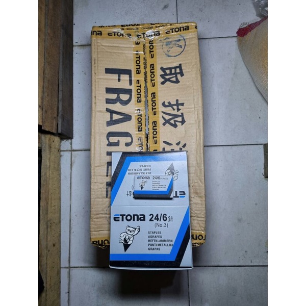 

Isi Staples Tembak Angin Etona 24/6 No. 3 Ecer Box Kecil