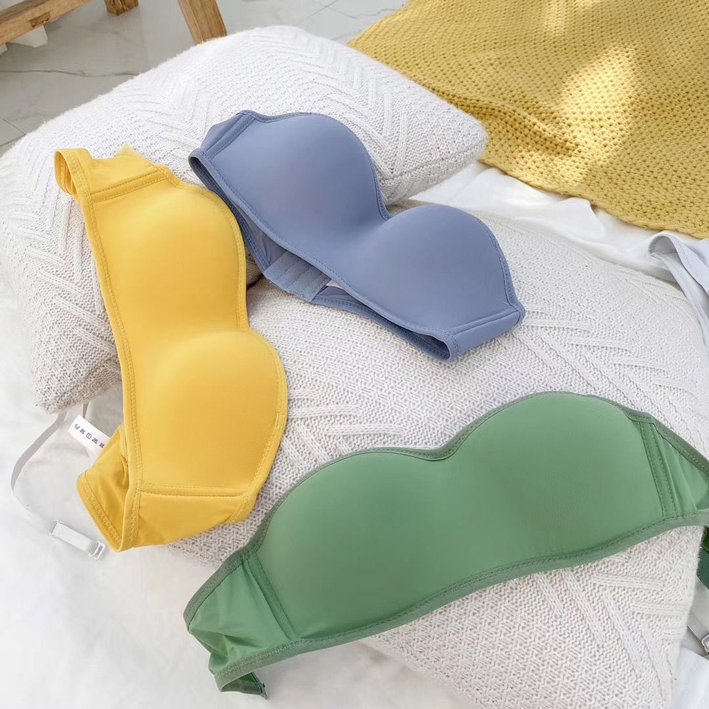 [ LINGERIE MASTER ] - (B-28) Half cup Hot sale Bra Model Seamless Tanpa Kawat Seamless-3