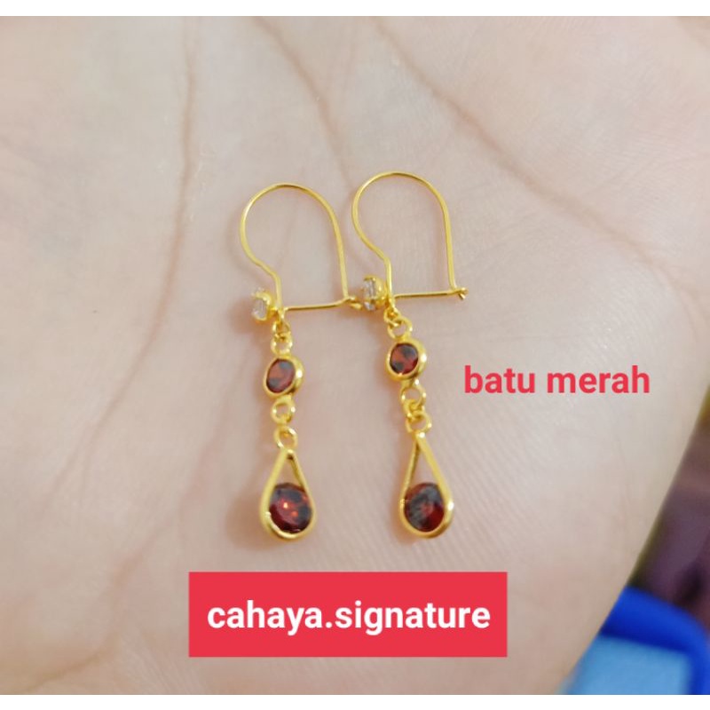 ANTING DEWASA PERAK 925 LAPIS MAS ASLI