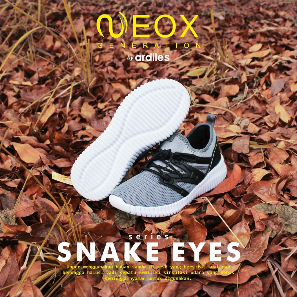Sepatu Casual Pria Model Snake Eyes ABU Ardiles Neox