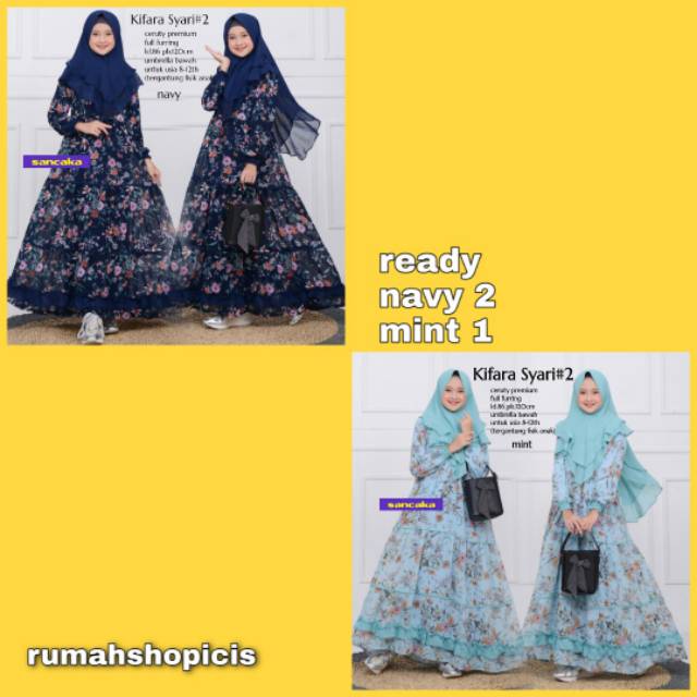 (13MEI2020) KIFARA SYARI 2 SANCAKA / GAMIS ANAK SANCAKA / GAMIS ANAK UNIQUE