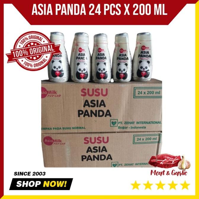 

[COD] Asia Panda Susu Sapi Steril setara Bear Brand - 200 ml x 24 pcs [COD]