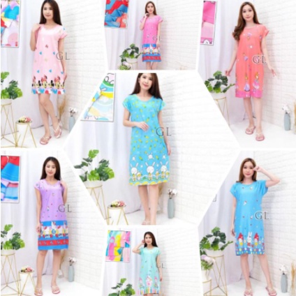 BAJU TYPE DRES 95 L BAHAN kATUN CHINA  KWALITAS IMPORT