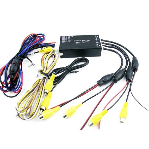 Paket Modul Kamera 4 Sisi Quad + 4 Pc Cam Dpn, Smpg. Kiri Kanan &amp; Blkg