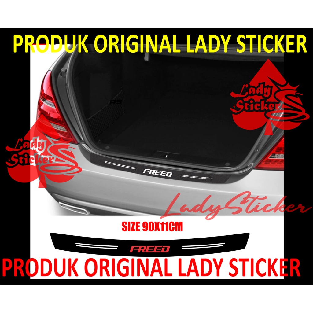 STIKER MOBIL FREED STICKER CARBON BUMPER BAGASI MOBIL HONDA FREED