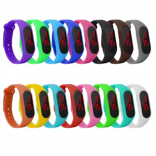 J169 Jam Tangan Band Watch / Jam Tangan LED / Arloji / Jam Tangan Unisex / Jam Tangan Digital ZJMI