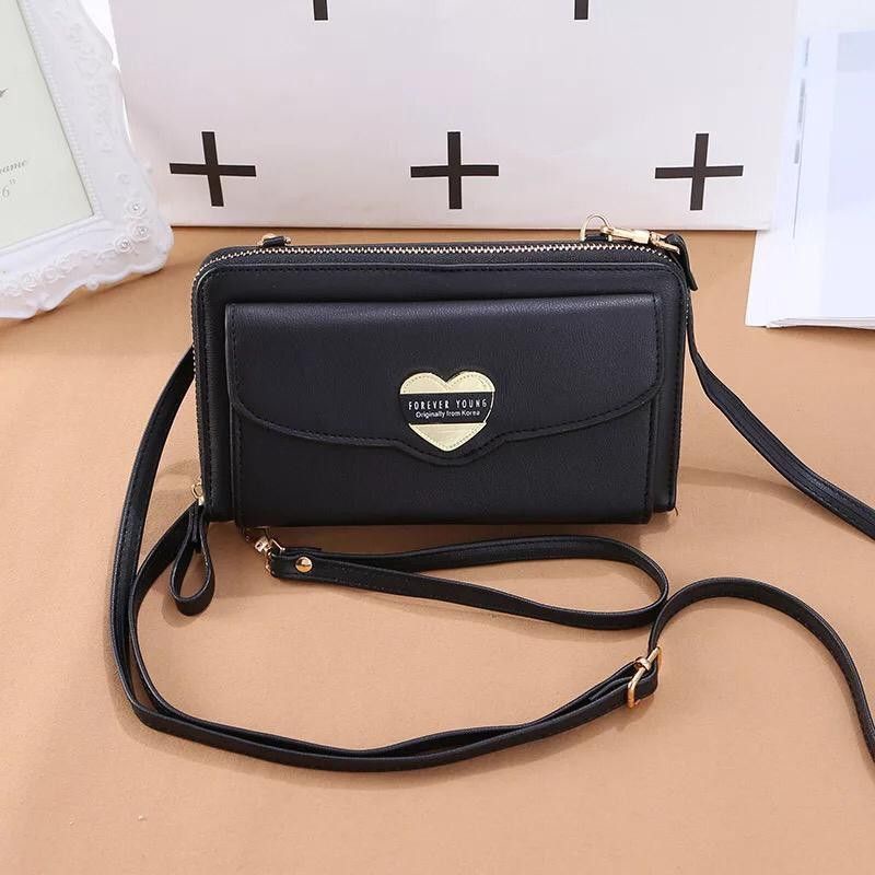 Dompet Wanita Dompet Lipat Panjang Love Murah Tas Selempang