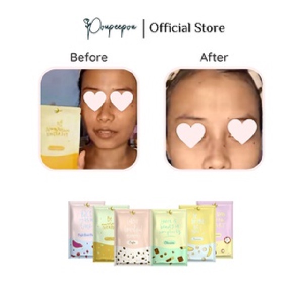 DELUNA Masker Wajah Bubuk Scrub Lulur Badan 10gr Organik BPOM & Halal