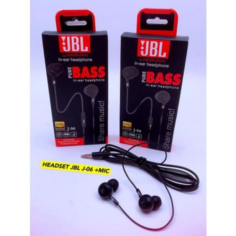 Hf Headset JBL J-06 Pure Bass Packinv Import
