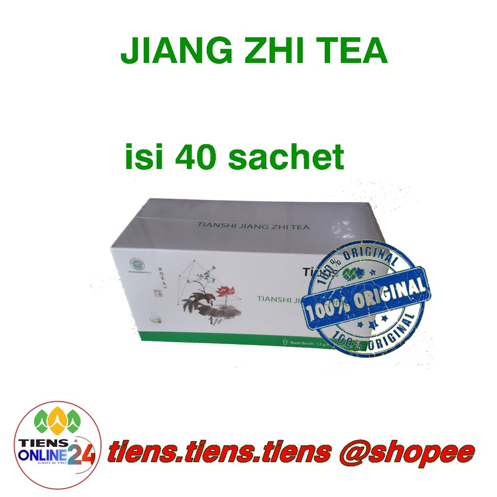 

TEH TIENS JIANG ZHI TEA ISI 40 SACHET PER BOX ASLI ORI SEGEL