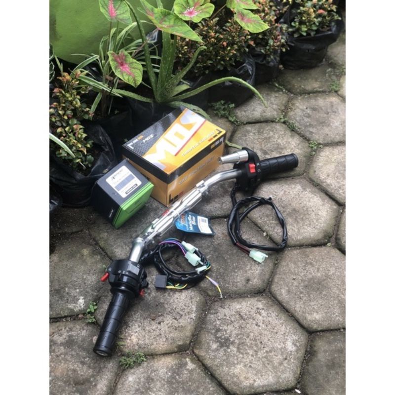 STANG DAY TIPE LOW SET STABILIZER STANG BIG/JUMBO+HOLDER KANAN KSR SET GAS OLOR SPONTAN SET HANSPAT 