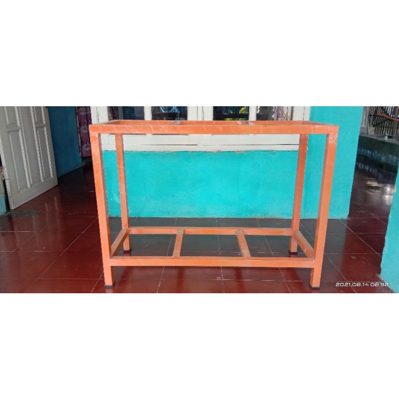 rak besi aquarium ukuran 100x40x80