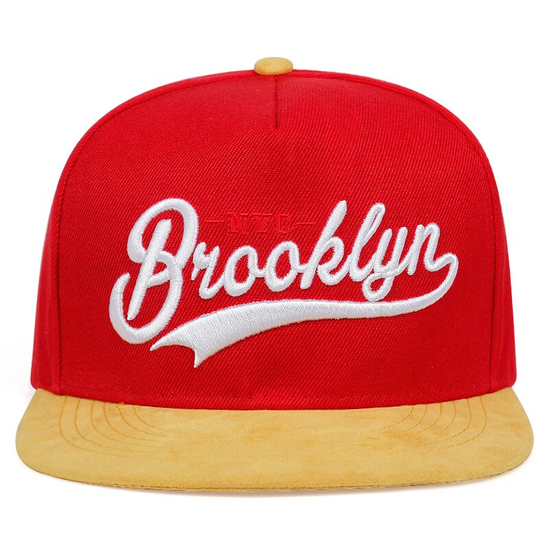 Topi Baseball Motif Bordir Tulisan Stlye Brooklyn Gaya Hip Hop Untuk  Unisex