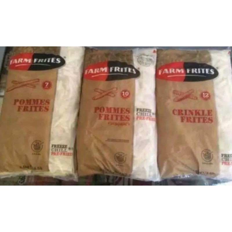 

Farm frites kentang beku 2,5 kg shoestring