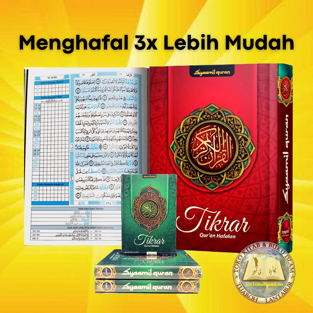 Jual Kitab Alquran Hafalan Mudah Tikrar Hafal Tanpa Menghafal Al