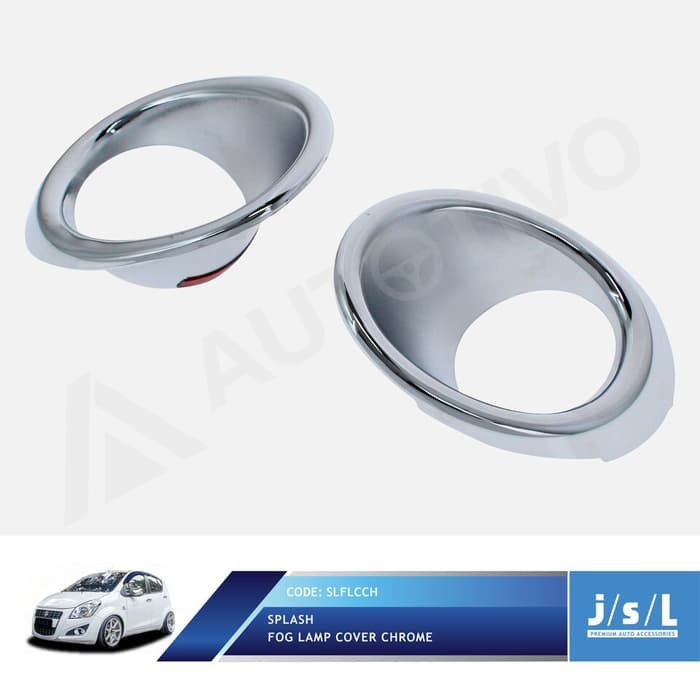 Aksesoris Variasi Tambahan  JSL Fog Lamp Cover Suzuki Splash Chrome Cover Lampu Kabut