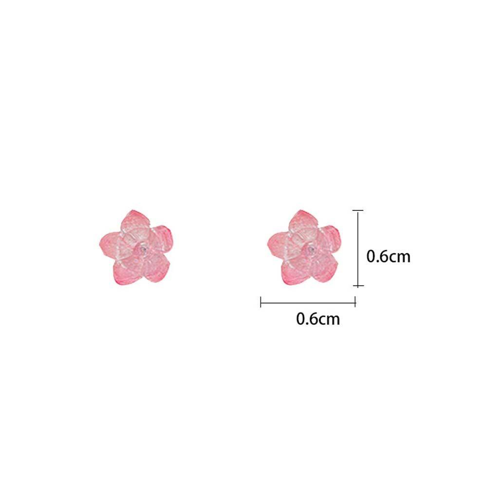 Agustinina Resin Stud Earrings Kepribadian Kecil Korea Lotus Retro Gadis Fashion Perhiasan