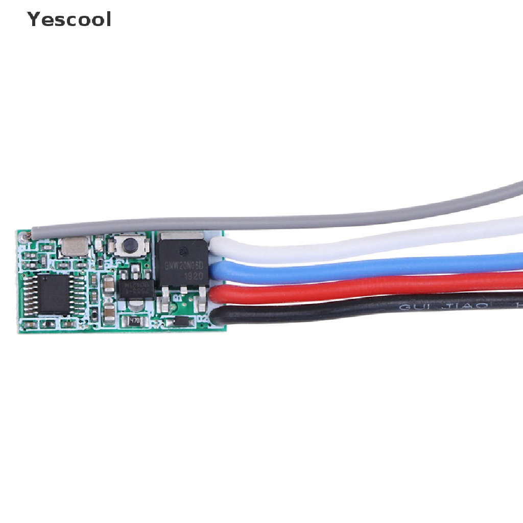 Yescool Modul relay receiver RF wireless 433Mhz 1CH Untuk remote control