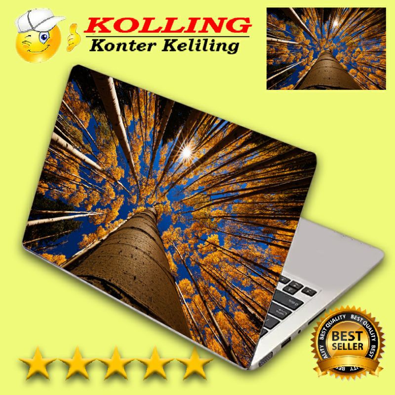 Garskin Laptop Iklan aesthetic pepohonan Skin Laptop Stiker Laptop