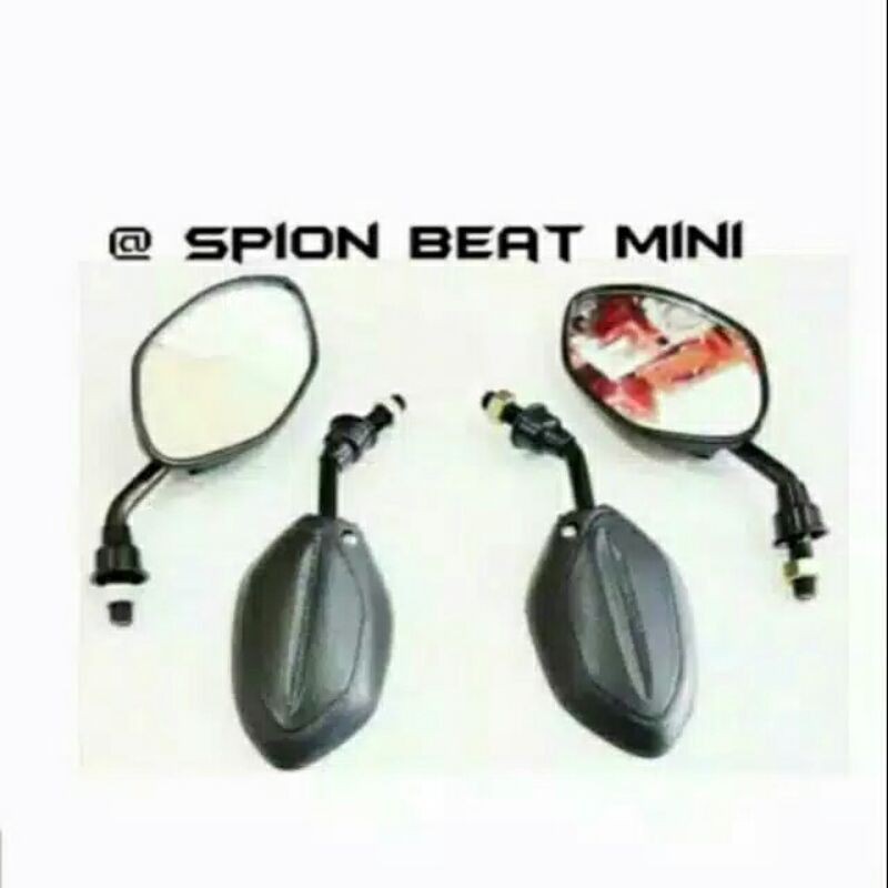 Spion Standar Beat Mini Spion Honda Beat Mini Tangkai Hitam Pendek Untuk Yamaha Dan Honda