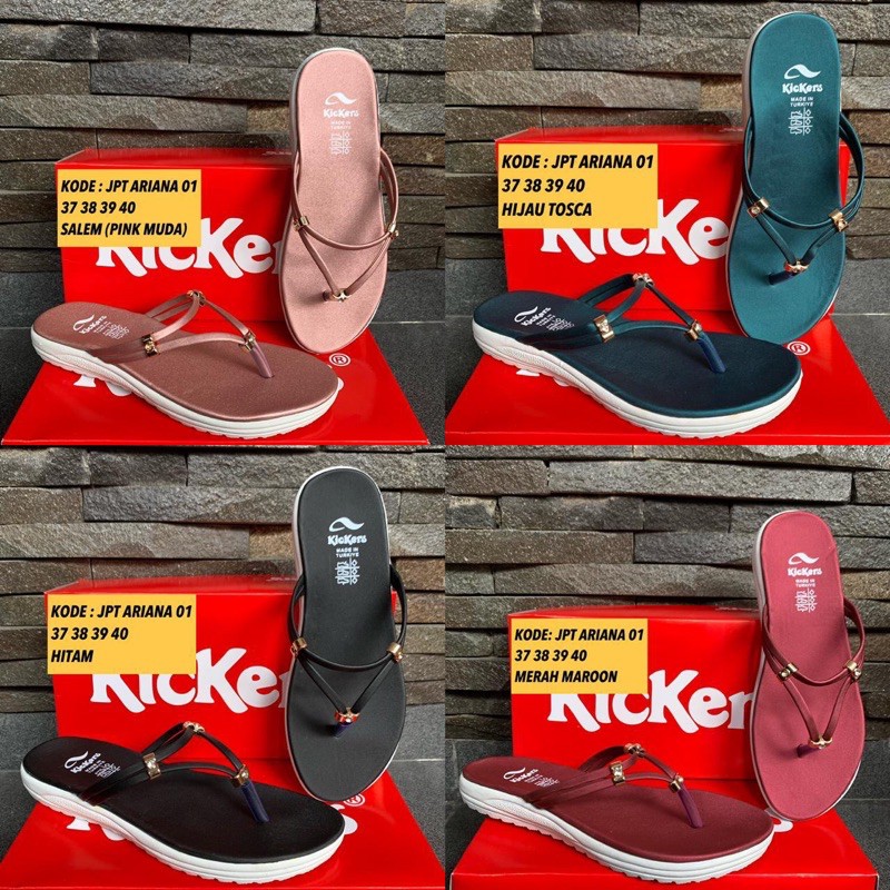 SANDAL WANITA KICKERS SANDAL JEPIT WANITA KICKERS SANDAL MURAH SANTAI