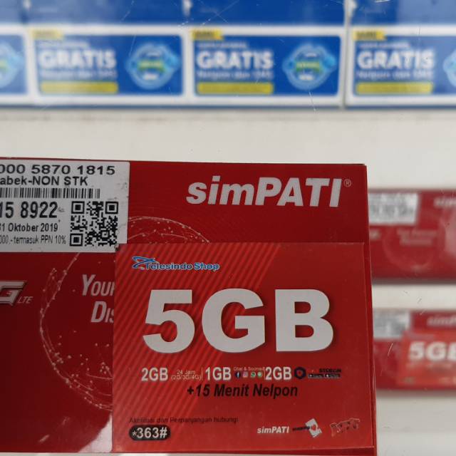 Kartu Perdana/Perdana Kuota Telkomsel 5gb