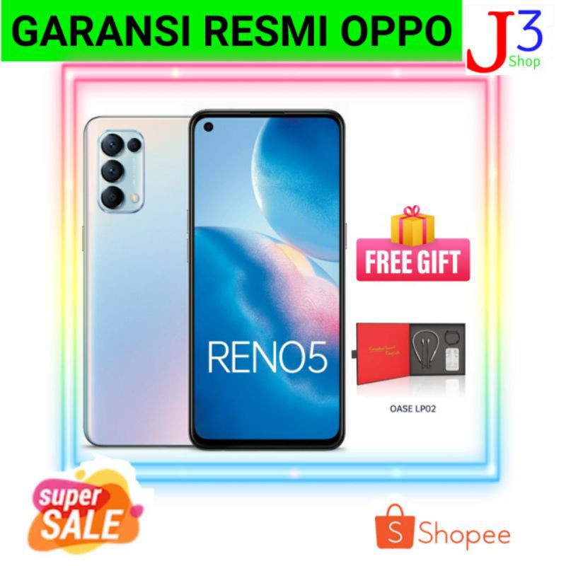 OPPO RENO 5 8/128 NFC GARANSI RESMI OPPO RENO 5 | Shopee Indonesia