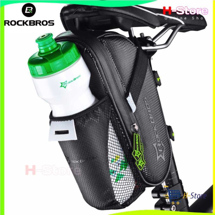 Rockbros Tas Sepeda Microfiber Waterproof Dengan Holder Botol Minum
