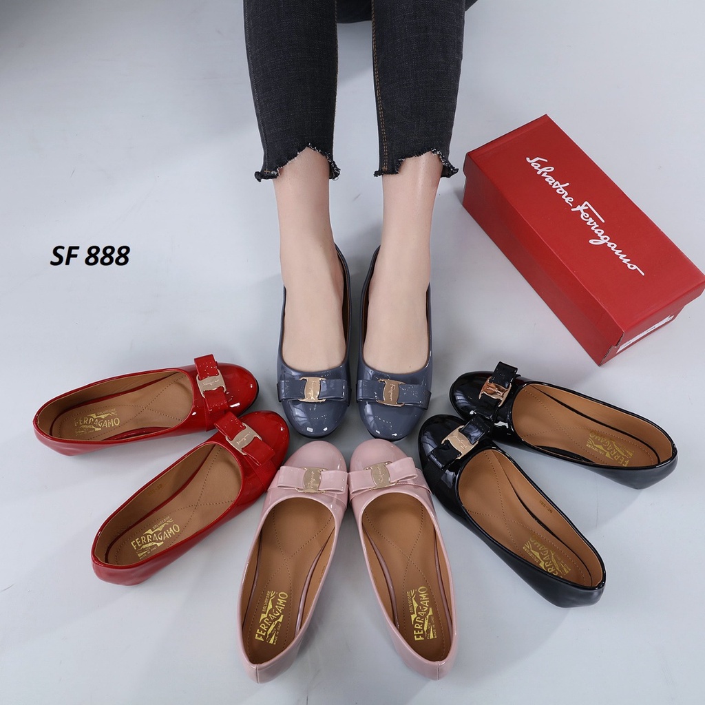 SEPATU WANITA FLAT SHOES KULIT 888