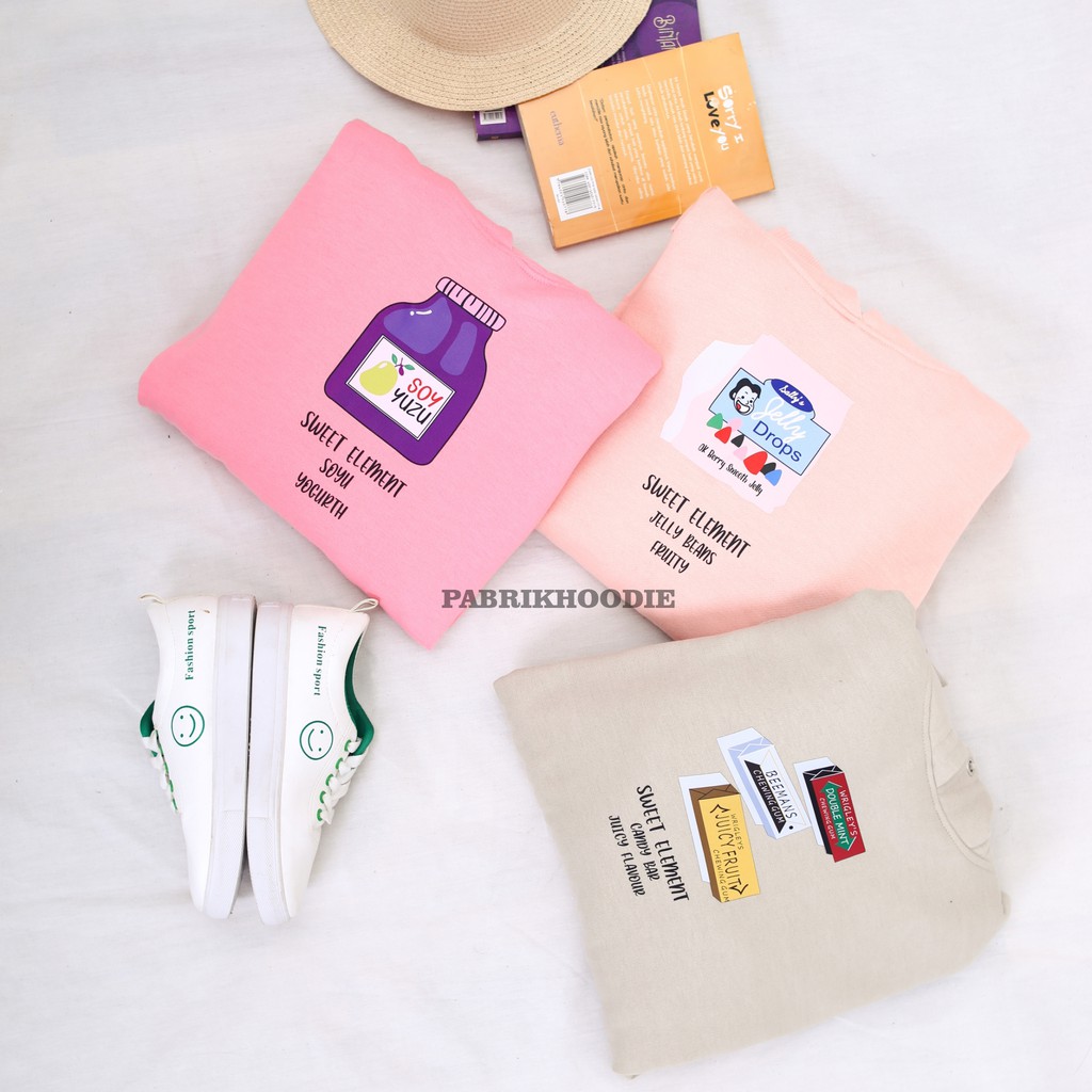 PABRIKHOODIE - HOODIE JUMPER DESERT SNACK M - XXL (SABLON) {PRIA &amp; WANITA}