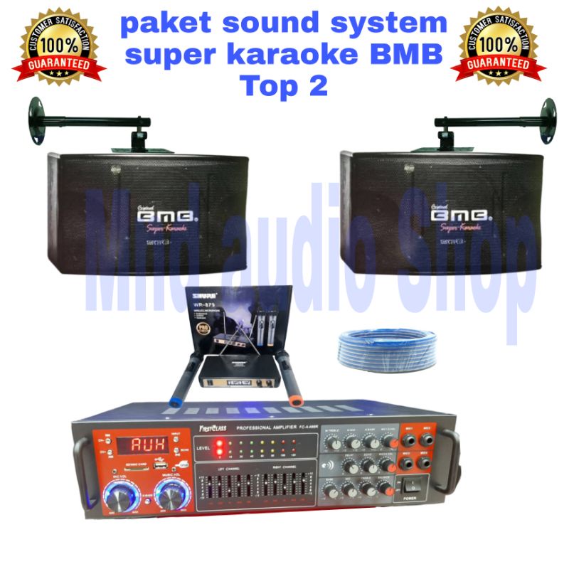 Paket sound system karaoke BMB 10inch super karaoke top 1