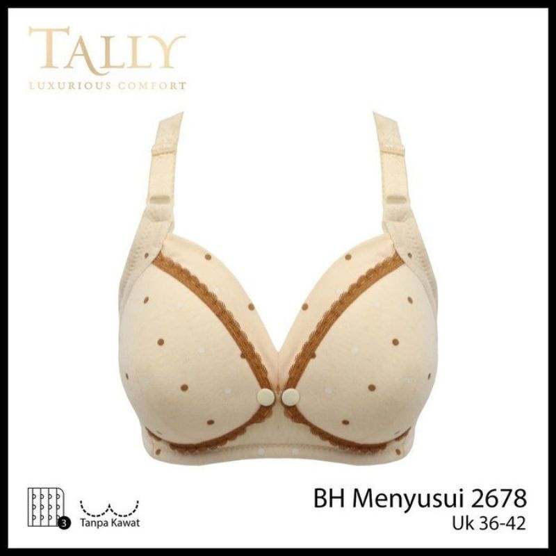 TALLY BRA BH MENYUSUI / TANPA KAWAT / BUSA TIPIS 2678